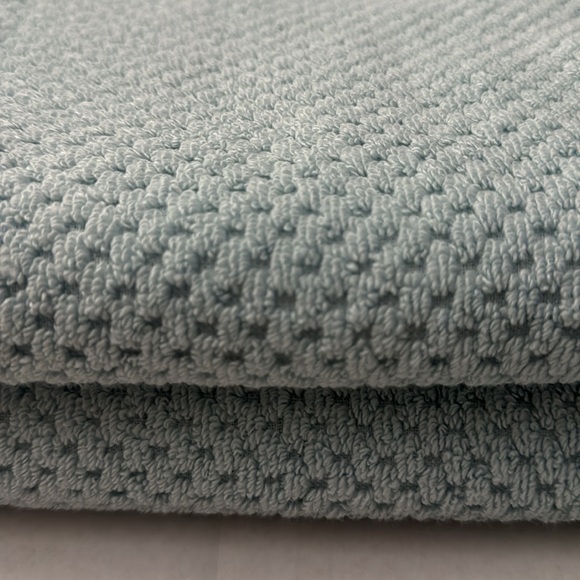 8pc ECOEXISTENCE Bamboo Zero Twist Loops Bath Towel Set - Mystical Blue - Picture 10 of 10